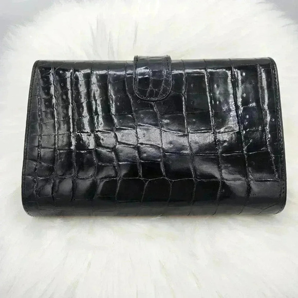 Gucc Double  G Croco Clutch - Picture 7 of 16